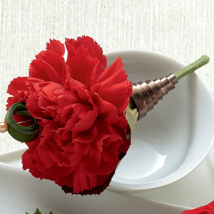 Red Carnation Boutonniere – VINE & IVY FLOWERS, Suffield CT